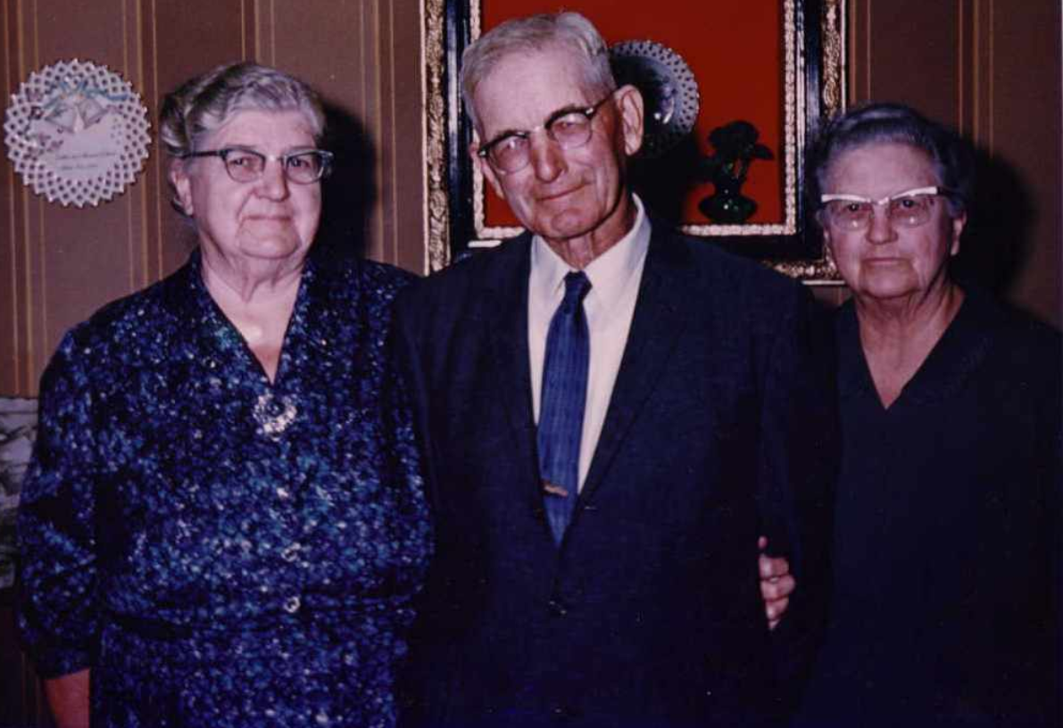 Aurora Corbet Clark (left) with siblings Marion and Neoma